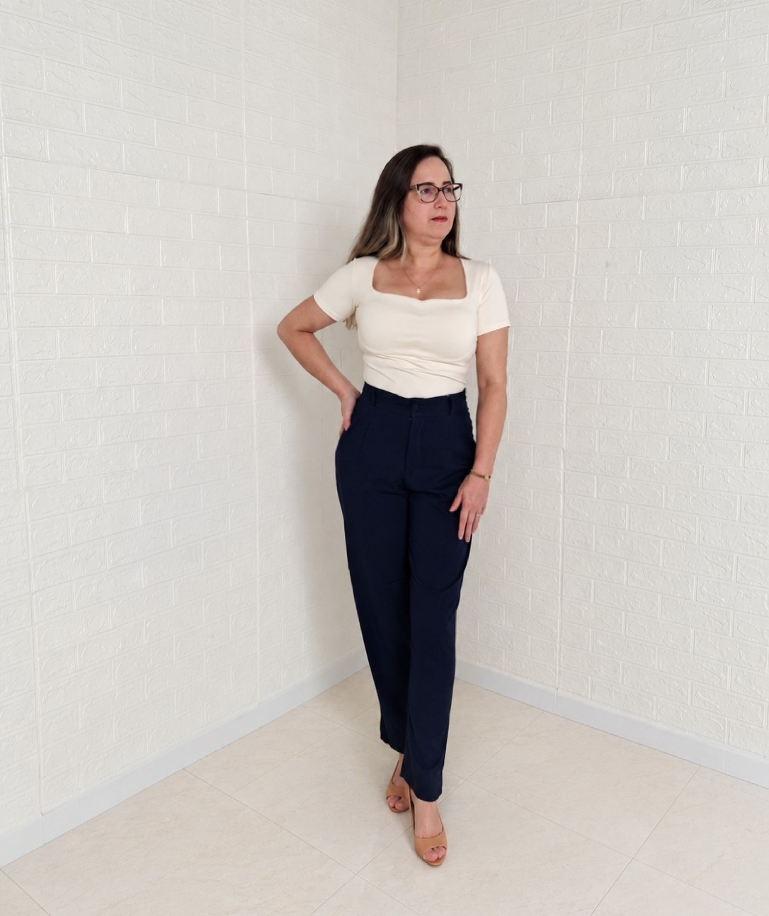 Calça Feminina Alfaitaria no Viscolinho