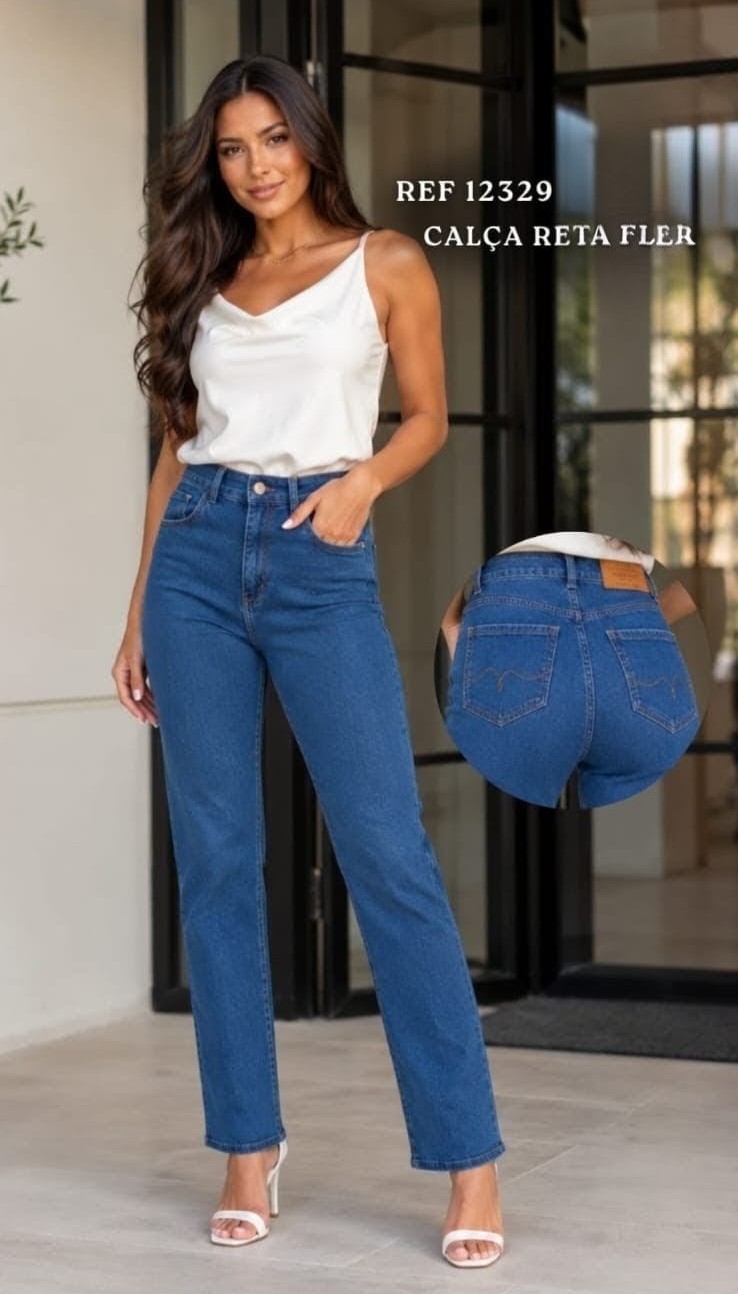 Calça Jeans Reta Fler