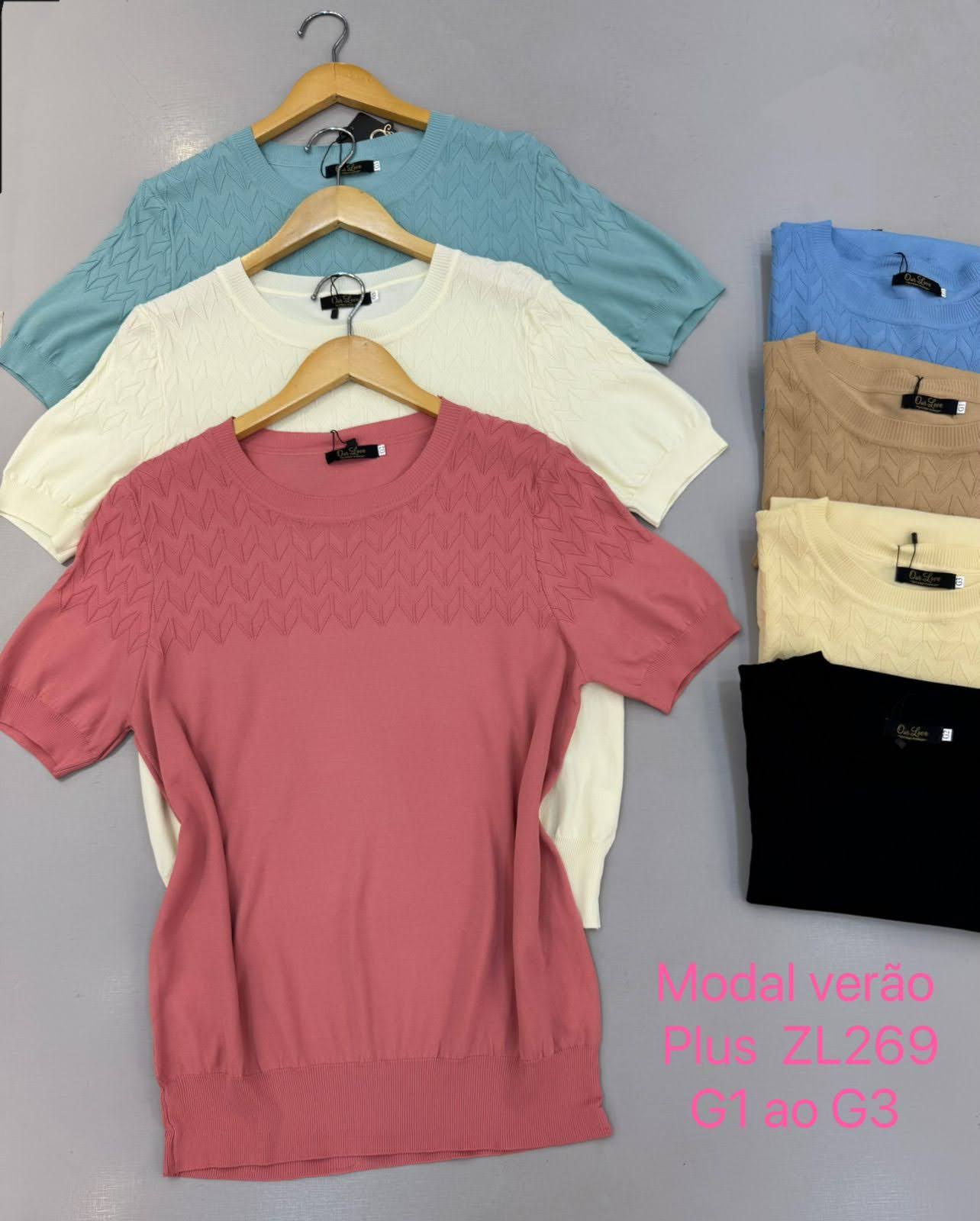 Blusa Manga Em Modal Plus