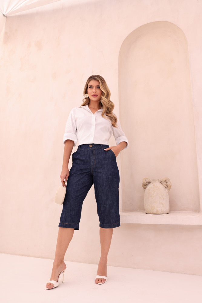 Pantacourt Jeans – Moda Slim